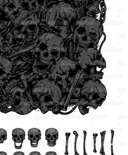 Load image into Gallery viewer, Background Fill 23 | Skulls
